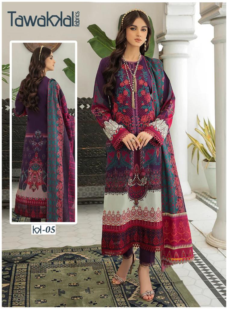 Tawakkal Mehroz Ocassion Wear Wholesale Karachi Cotton Dress Material
